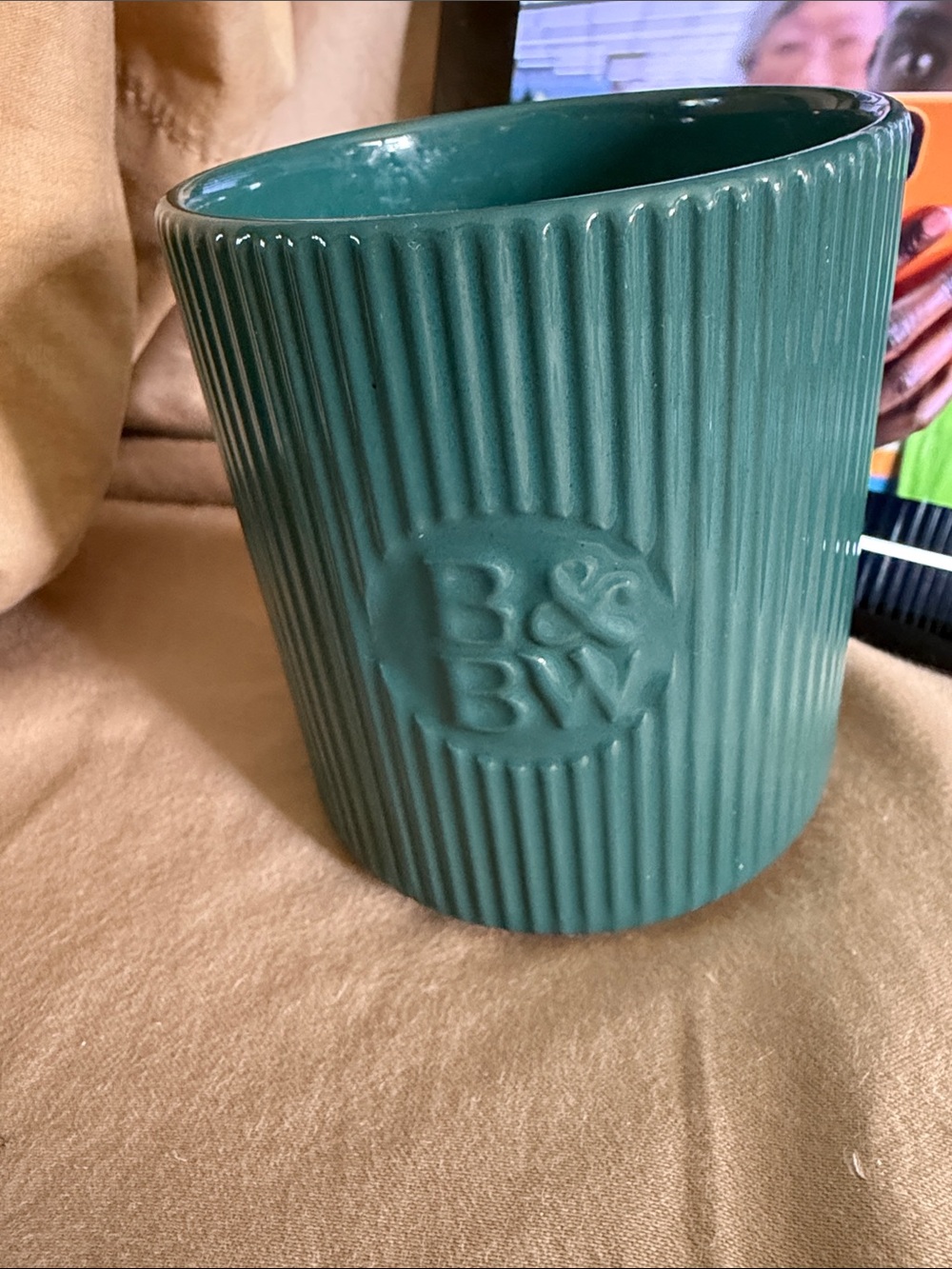 Bath & Body Works Ceramic Candle Bergamot woods. Never lit  single wick